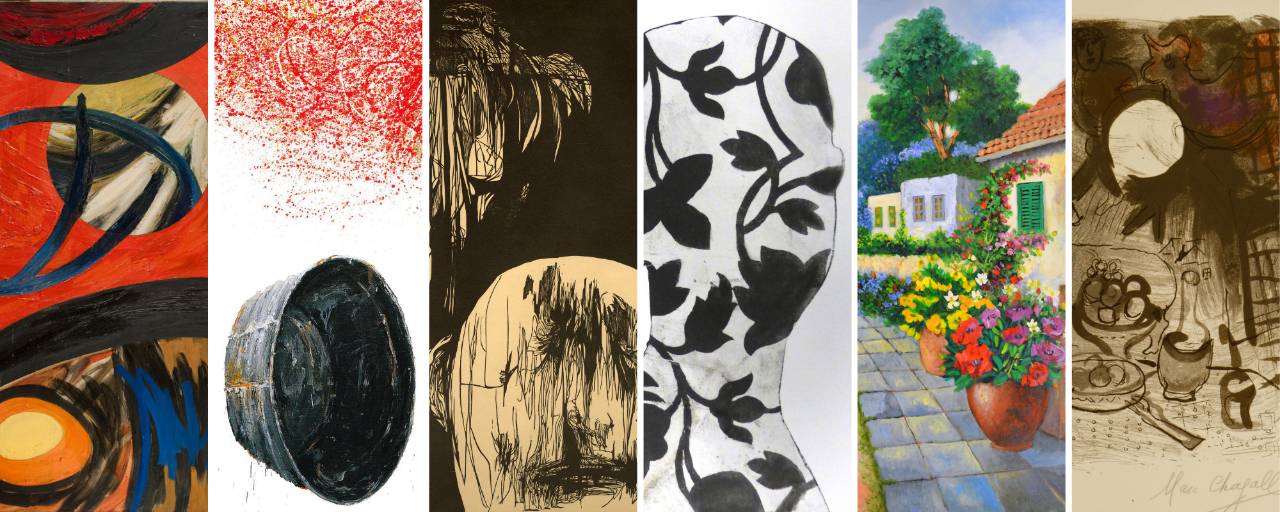 Images of artwork related to the holocaust